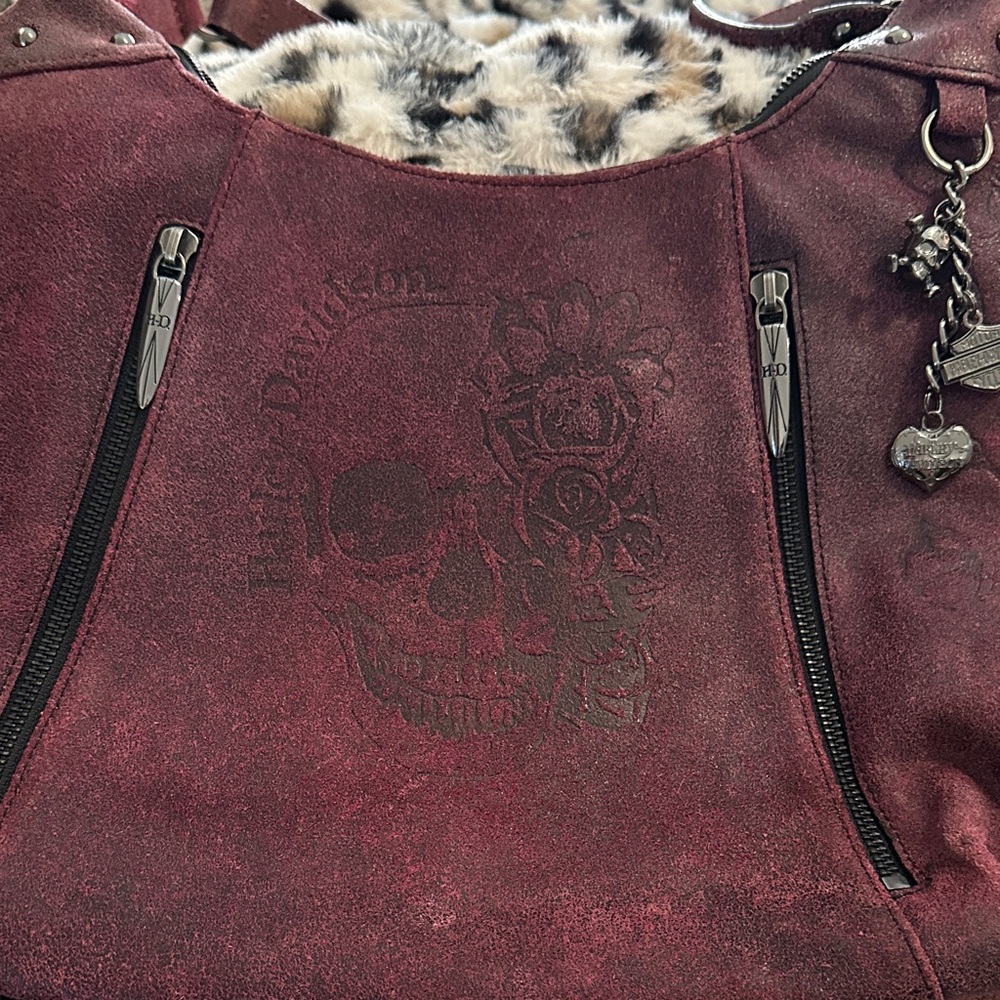 Harley Davidson Burgundy Shoulder Bag - Picture 8 of 8